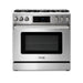 THOR Kitchen Package - 36" Gas Range, Range Hood, Refrigerator, Dishwasher, Wine Cooler, AP-TRG3601-4