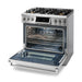 THOR Kitchen Package - 36" Gas Range, Range Hood, Refrigerator with Water and Ice Dispenser, Dishwasher, AP-TRG3601-10
