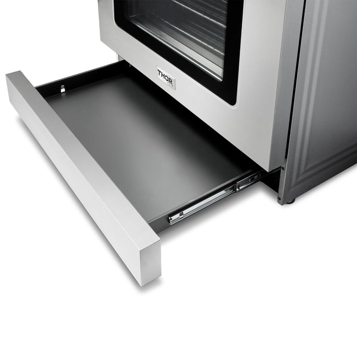 THOR Kitchen Package - 36" Gas Range, Range Hood, Refrigerator with Water and Ice Dispenser, Dishwasher, AP-TRG3601-10