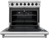 THOR Kitchen Package - 36 Inch Gas Range, Range Hood, Microwave, AP-LRG3601U-W-4