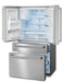 THOR Kitchen Package - 36 Inch Propane Gas Range, Range Hood, Microwave, Refrigerator with Water and Ice Dispenser, Dishwasher, AP-LRG3601ULP-W-9