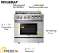 THOR Kitchen Package - 36" Propane Gas Range, Range Hood, Microwave, AP-HRG3618ULP-5