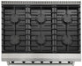 THOR Kitchen Package - 36" Propane Gas Range, Range Hood, Microwave, AP-LRG3601ULP-C-4