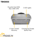 THOR Kitchen Package - 36" Propane Gas Range, Range Hood, Microwave, Refrigerator, Dishwasher, AP-TRG3601LP-C-2