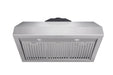 THOR Kitchen Package - 36" Propane Gas Range, Range Hood, Microwave, Refrigerator with Water and Ice Dispenser, Dishwasher, AP-HRG3618ULP-C-9