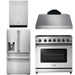 THOR Kitchen Package - 36" Propane Gas Range, Range Hood, Refrigerator with Water and Ice Dispenser, Dishwasher, AP-LRG3601ULP-C-7