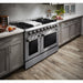THOR Kitchen Package - 48" Gas Burner, Electric Oven Range and Range Hood, AP-HRD4803U-W