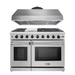 THOR Kitchen Package - 48" Gas Range, Range Hood, AP-LRG4807U