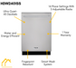 THOR Kitchen Package 48" Gas Range, Range Hood, Refrigerator with Water and Ice Dispenser, Dishwasher, Microwave, AP-HRG4808U-W-9