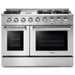 THOR Kitchen Package - 48" Gas Range, Range Hood, Refrigerator with Water and Ice Dispenser, Dishwasher, Wine Cooler, AP-HRG4808U-W-8