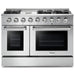THOR Kitchen Package 48" Propane Gas Range, Range Hood, Refrigerator with Water and Ice Dispenser, Dishwasher, Microwave, AP-HRG4808ULP-W-9