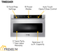 THOR Package - 36" Propane Dual Fuel Range, Range Hood, Microwave, Refrigerator with Water & Ice Dispenser, Dishwasher, Wine Cooler