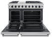 THOR Package - 48" Gas Range, Range Hood, Refrigerator with Water and Ice Dispenser, Dishwasher, Wine Cooler, AP-LRG4807U-W-8