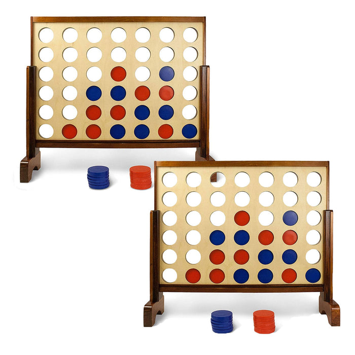 YardGames 3 x 2' Giant 4 in a Row Backyard Multi Player Outdoor Game (2 Pack)