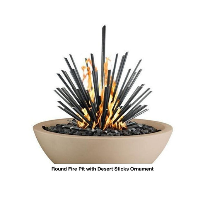 Top Fires Avalon 24-Inch Square Concrete Gas Fire Bowl - Electronic