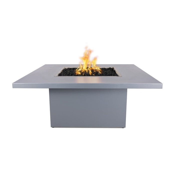 Top Fires Bella 36-Inch Square Steel Gas Fire Table - Match Lit (OPT-BELPC36)