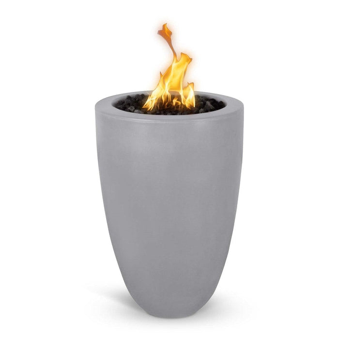 Top Fires Castillo 22-Inch Pillar GFRC Gas Fire Pit - Match Lit