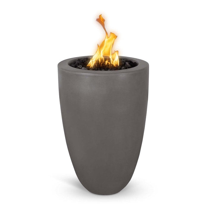 Top Fires Castillo 22-Inch Pillar GFRC Gas Fire Pit - Match Lit