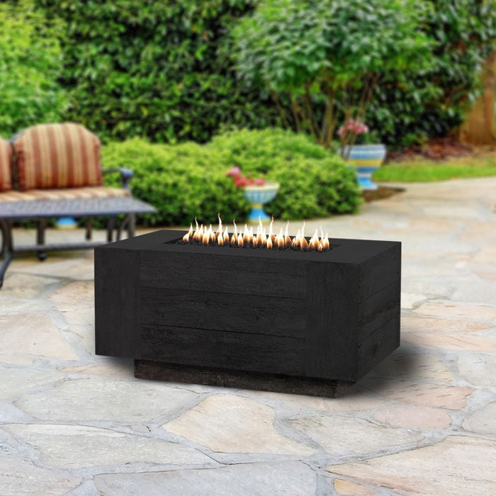 Top Fires Catalina Rectangular GFRC Gas Fire Pit - Flame Sense