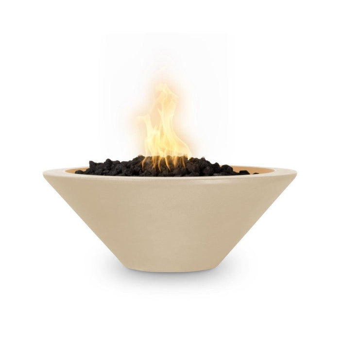 Top Fires Cazo 24-Inch Round Concrete Gas Fire Bowl - Match Lit (OPT-24RFO)