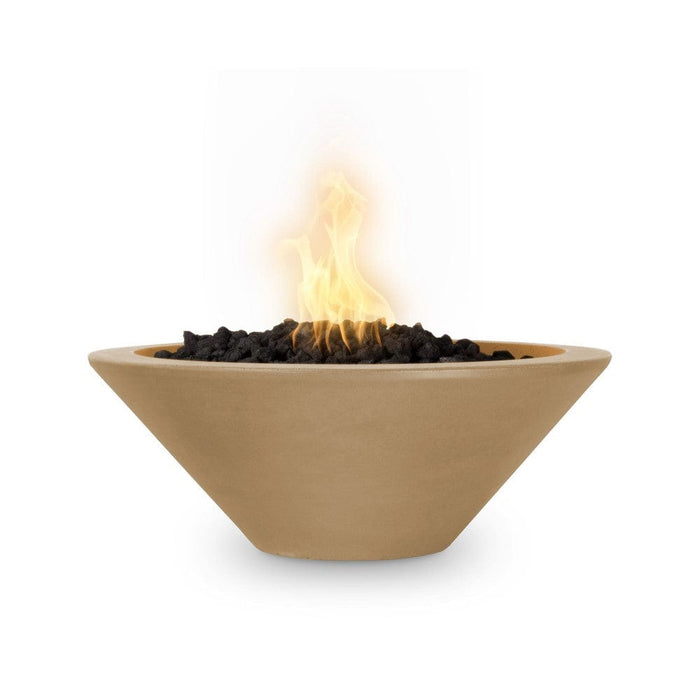 Top Fires Cazo 24-Inch Round Concrete Gas Fire Bowl - Match Lit (OPT-24RFO)