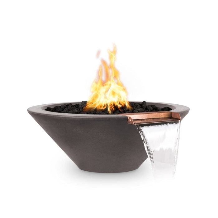 Top Fires Cazo 31-Inch Round Concrete Gas Fire and Water Bowl - Electronic (OPT-31FWE12V)