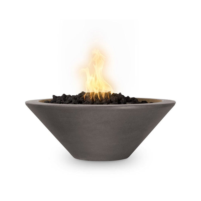 Top Fires Cazo 31-Inch Round Concrete Gas Fire Bowl - Electronic (OPT-31RFOE)