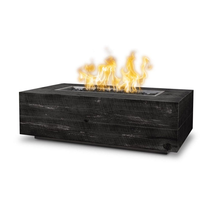 Top Fires Coronado Rectangular GFRC Gas Fire Pit - Match Lit