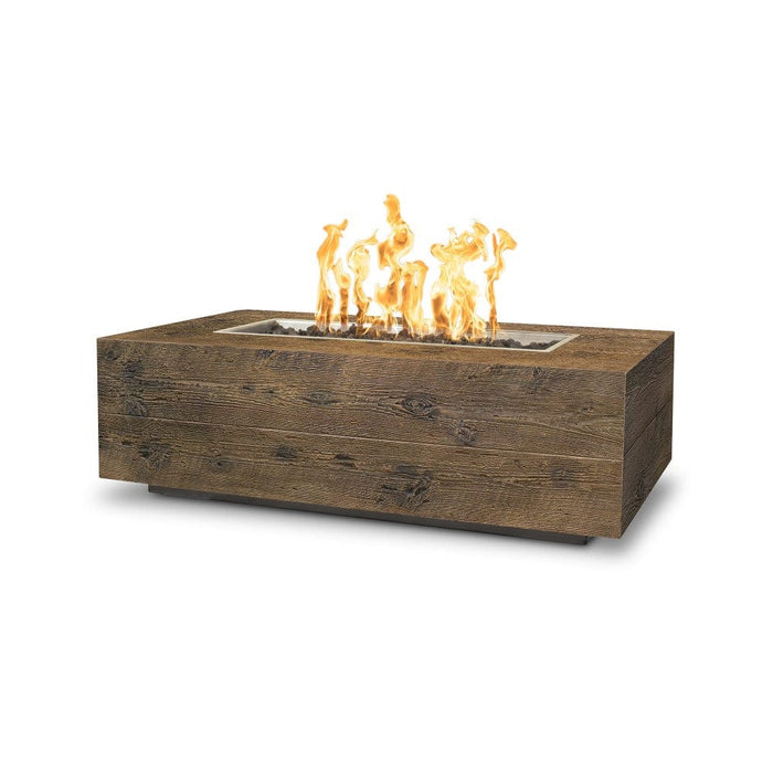 Top Fires Coronado Rectangular GFRC Gas Fire Pit - Match Lit