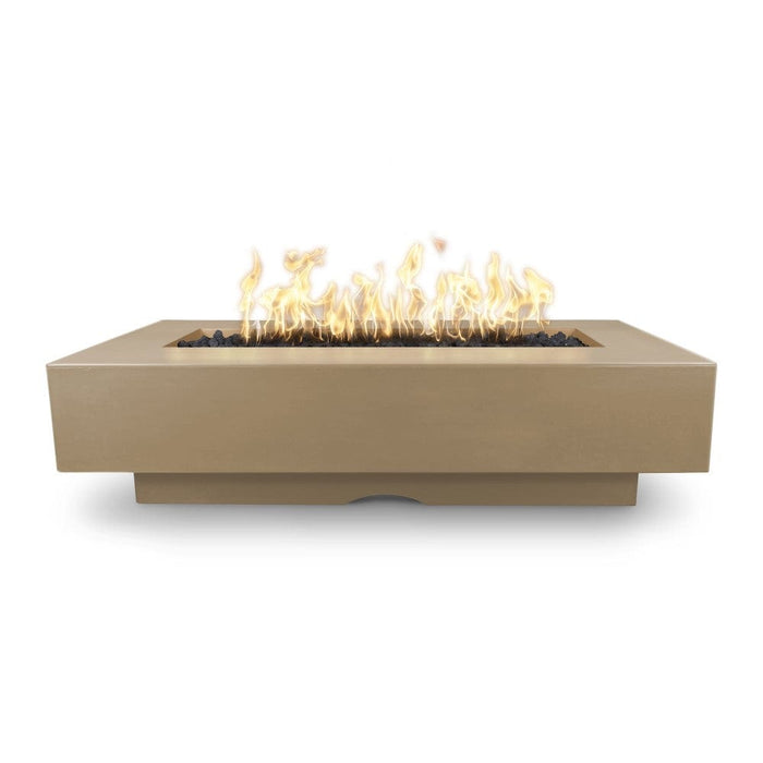 Top Fires Del Mar 72-Inch Rectangular GFRC Gas Fire Pit - Flame Sense