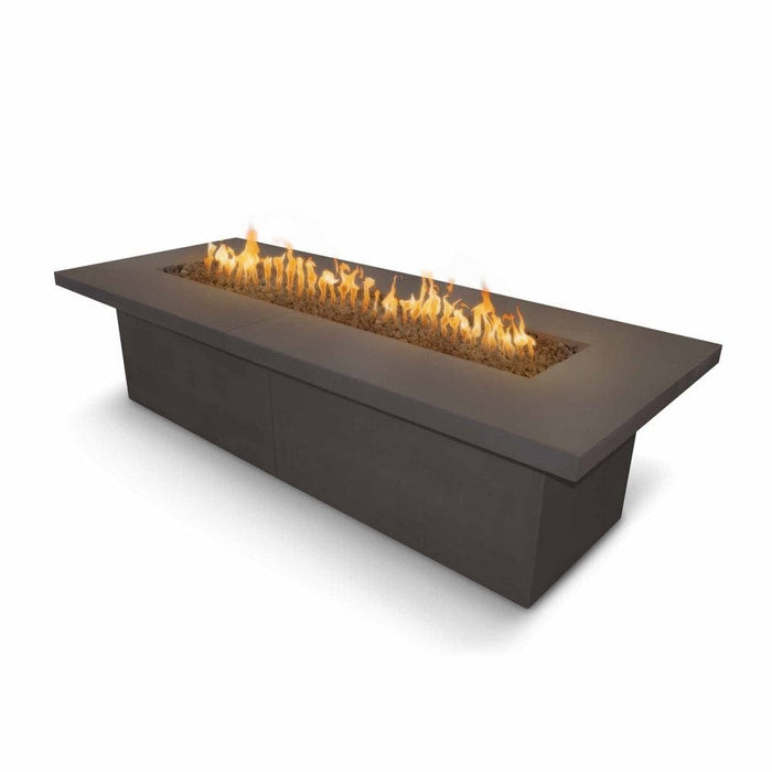 Top Fires Newport Rectangular Concrete Gas Fire Table - Electronic