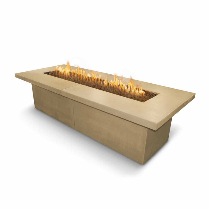 Top Fires Newport Rectangular Concrete Gas Fire Table - Electronic