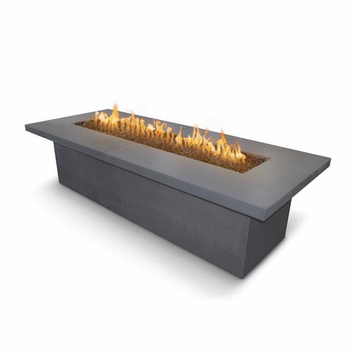 Top Fires Newport Rectangular Concrete Gas Fire Table - Flame Sense