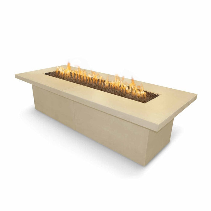 Top Fires Newport Rectangular Concrete Gas Fire Table - Flame Sense