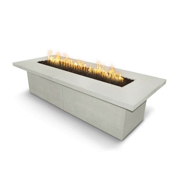 Top Fires Newport Rectangular Concrete Gas Fire Table - Flame Sense