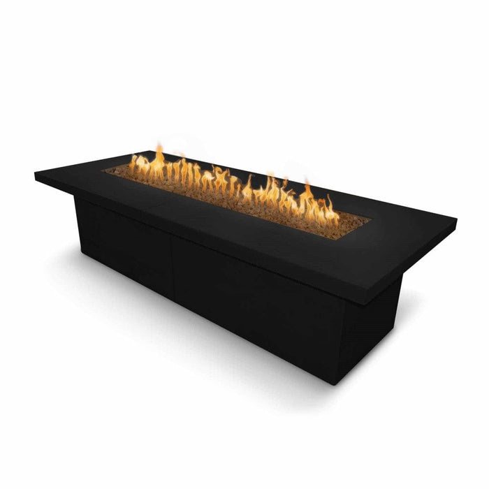 Top Fires Newport Rectangular Concrete Gas Fire Table - Flame Sense