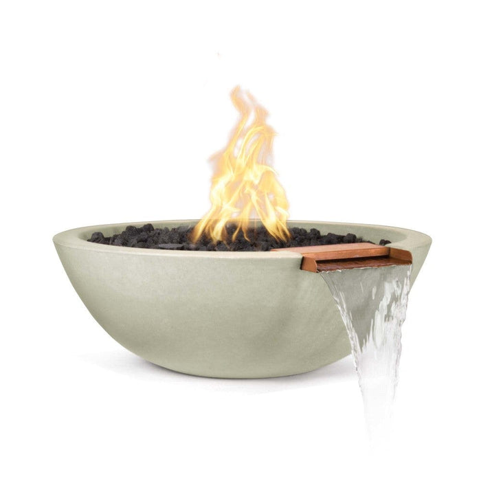 Top Fires Sedona 27-Inch Round Concrete Gas Fire and Water Bowl - Match Lit (OPT-27RFWM)