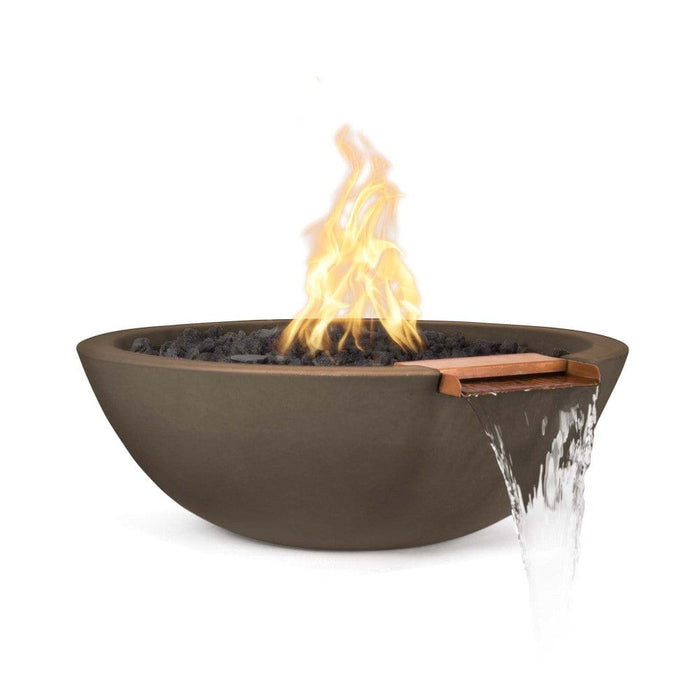 Top Fires Sedona 27-Inch Round Concrete Gas Fire and Water Bowl - Match Lit (OPT-27RFWM)