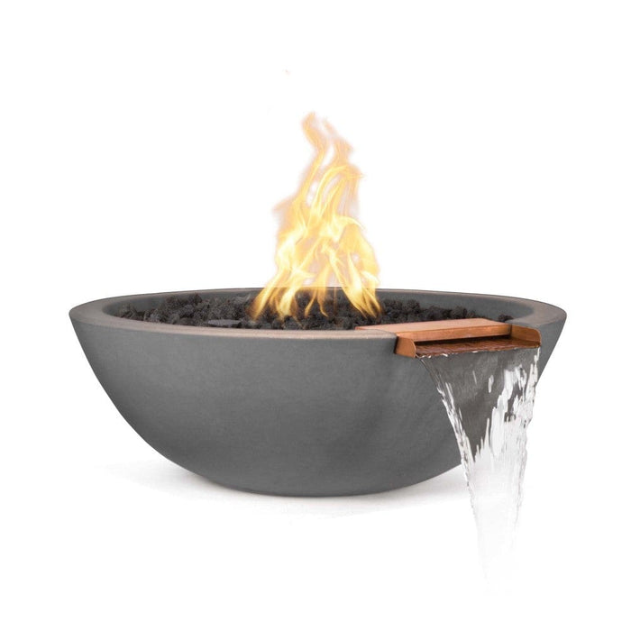 Top Fires Sedona 27-Inch Round Concrete Gas Fire and Water Bowl - Match Lit (OPT-27RFWM)