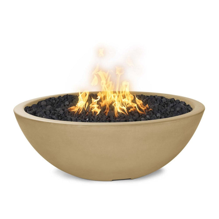 Top Fires Sedona 27-Inch Round Concrete Gas Fire Bowl - Match Lit (OPT-27RFO)