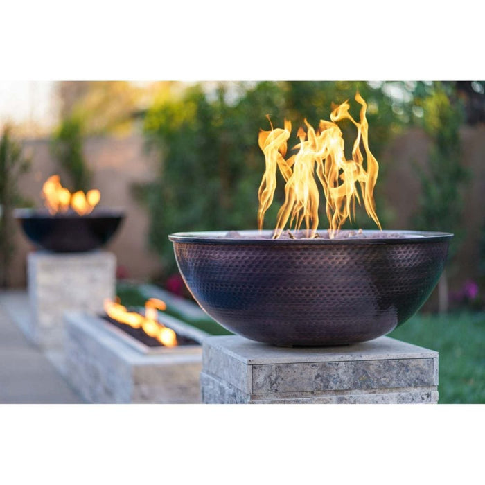 Top Fires Sedona 27-Inch Round Copper Gas Fire Bowl (OPT-27RCPRFO)