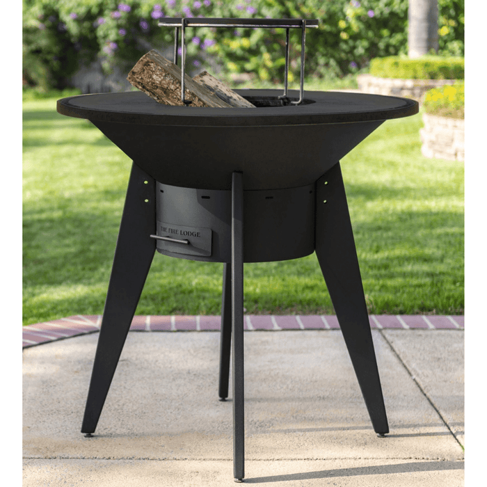 Top Fires The Mojave Round Steel Fire Pit Grill