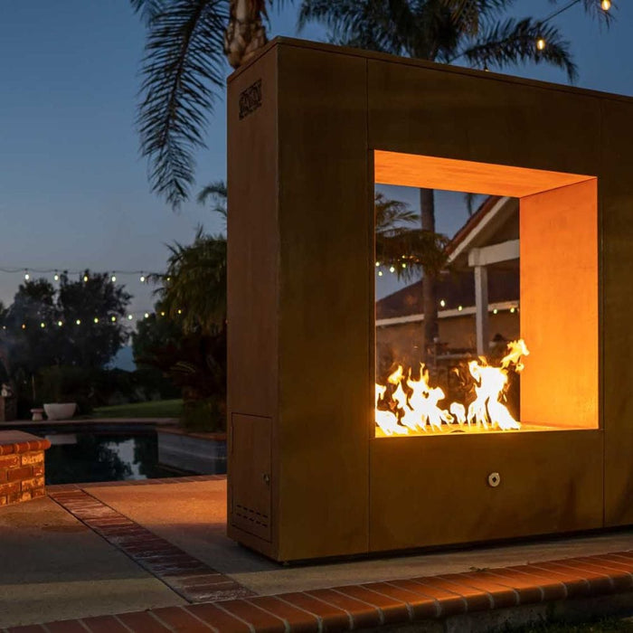 Top Fires The Williams Match Lit Outdoor Gas Fireplace - 3 Sizes