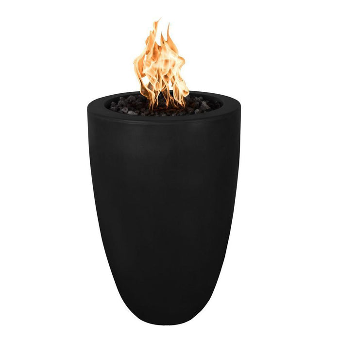 Top Fires Castillo 22-Inch Pillar GFRC Gas Fire Pit - Match Lit