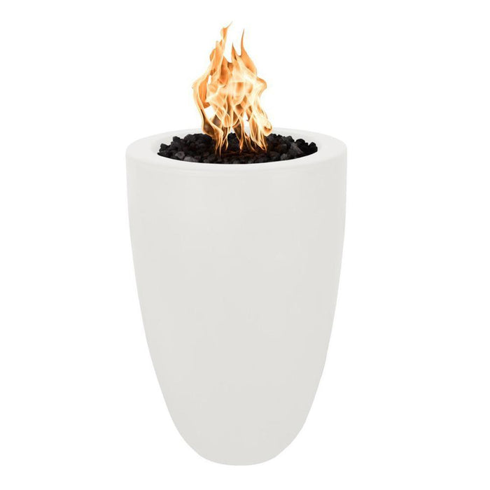 Top Fires Castillo 22-Inch Pillar GFRC Gas Fire Pit - Match Lit