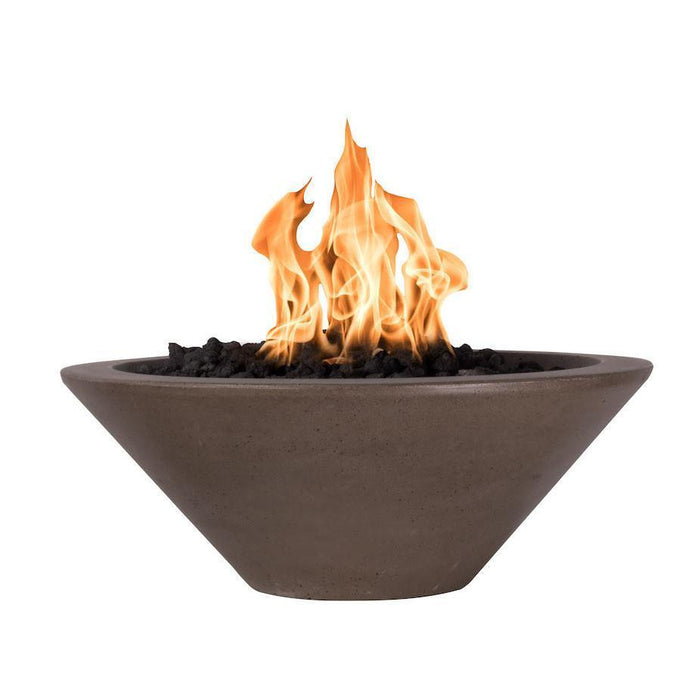 Top Fires Cazo 24-Inch Round Concrete Gas Fire Bowl - Match Lit (OPT-24RFO)