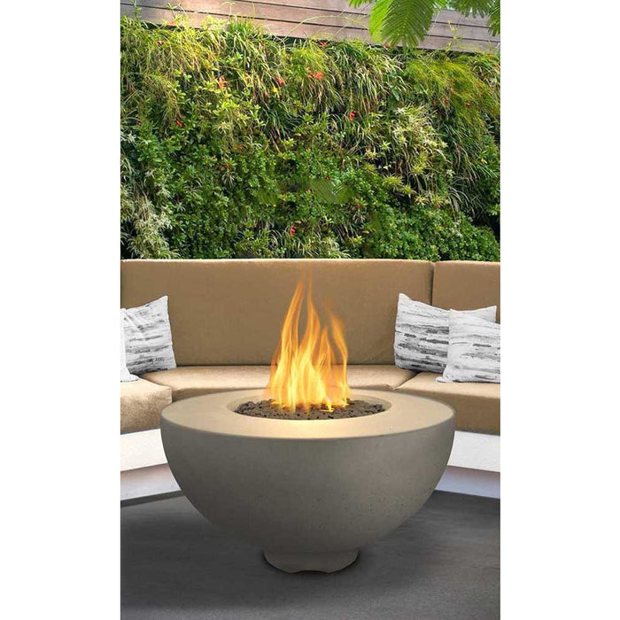 Top Fires Sienna 37-Inch GFRC Gas Fire Pit - Match Lit (OPT-RF37)