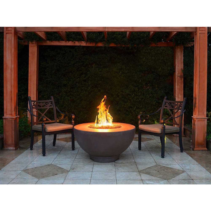 Top Fires Sienna 37-Inch GFRC Gas Fire Pit - Match Lit (OPT-RF37)