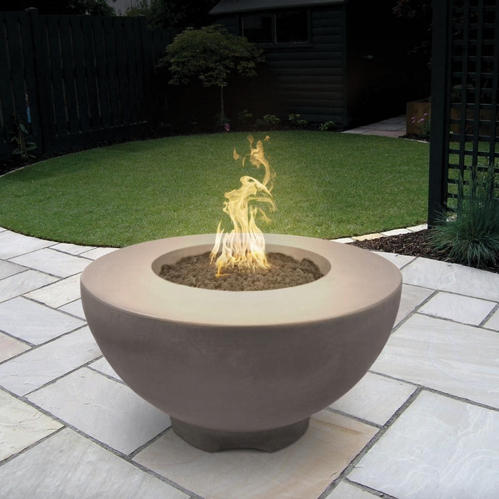 Top Fires Sienna 37-Inch GFRC Gas Fire Pit - Match Lit (OPT-RF37)