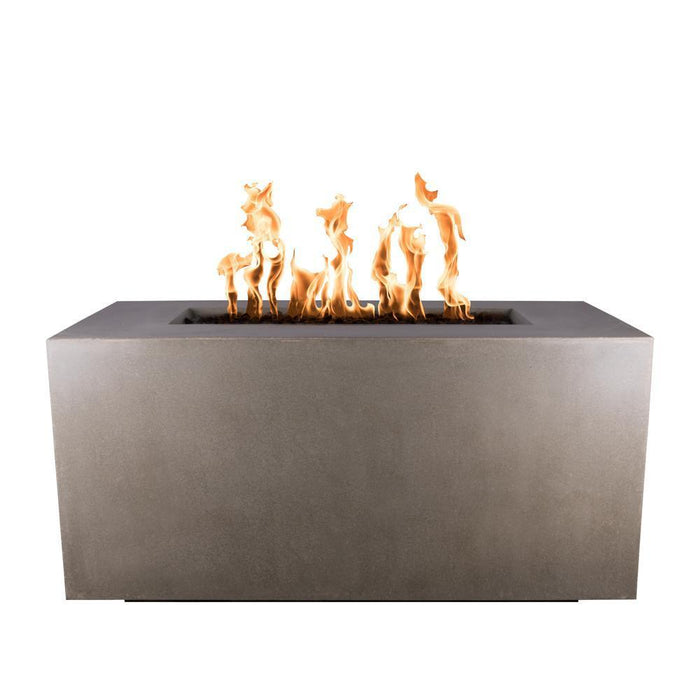 Top Fires Pismo 48-Inch Rectangular GFRC Gas Fire Pit - Electronic (OPT-2448EKIT)